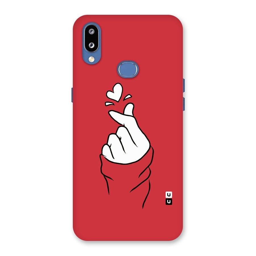 Korean Love Sign Back Case for Galaxy M01s