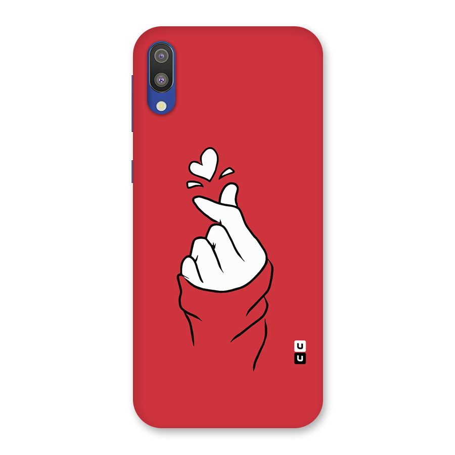 Korean Love Sign Back Case for Galaxy M10