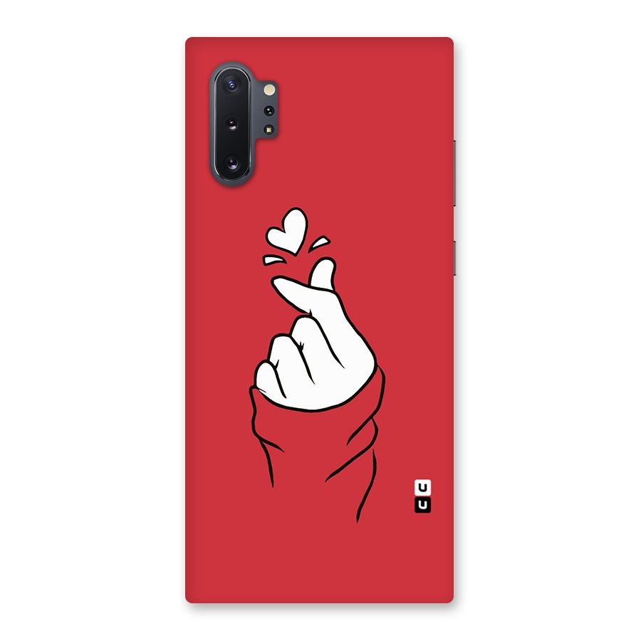Korean Love Sign Back Case for Galaxy Note 10 Plus