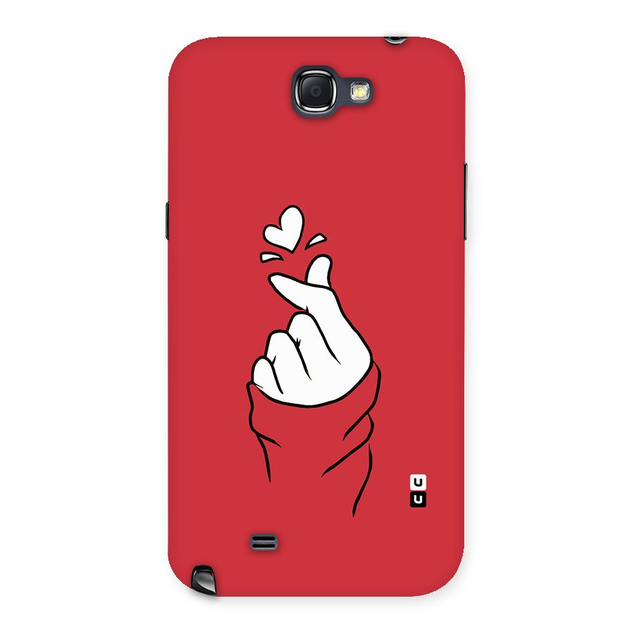 Korean Love Sign Back Case for Galaxy Note 2