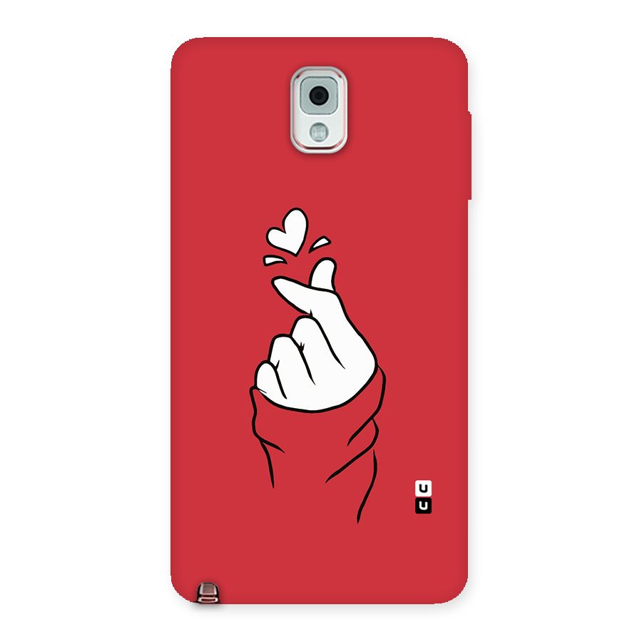 Korean Love Sign Back Case for Galaxy Note 3