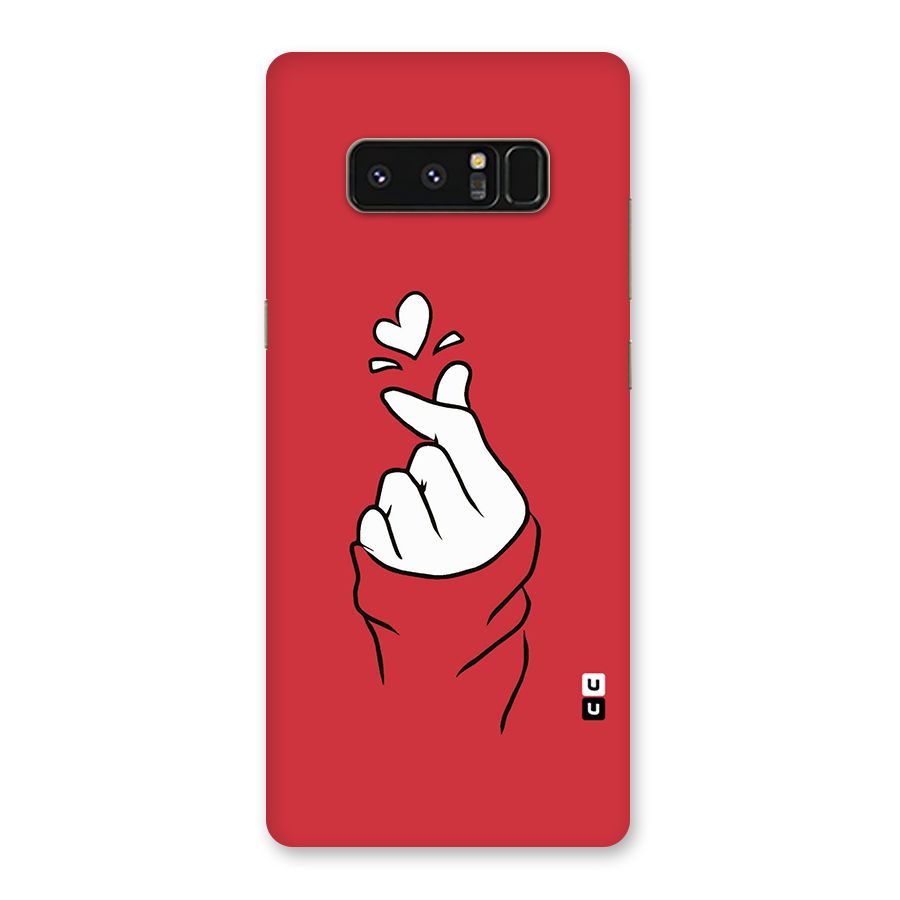 Korean Love Sign Back Case for Galaxy Note 8