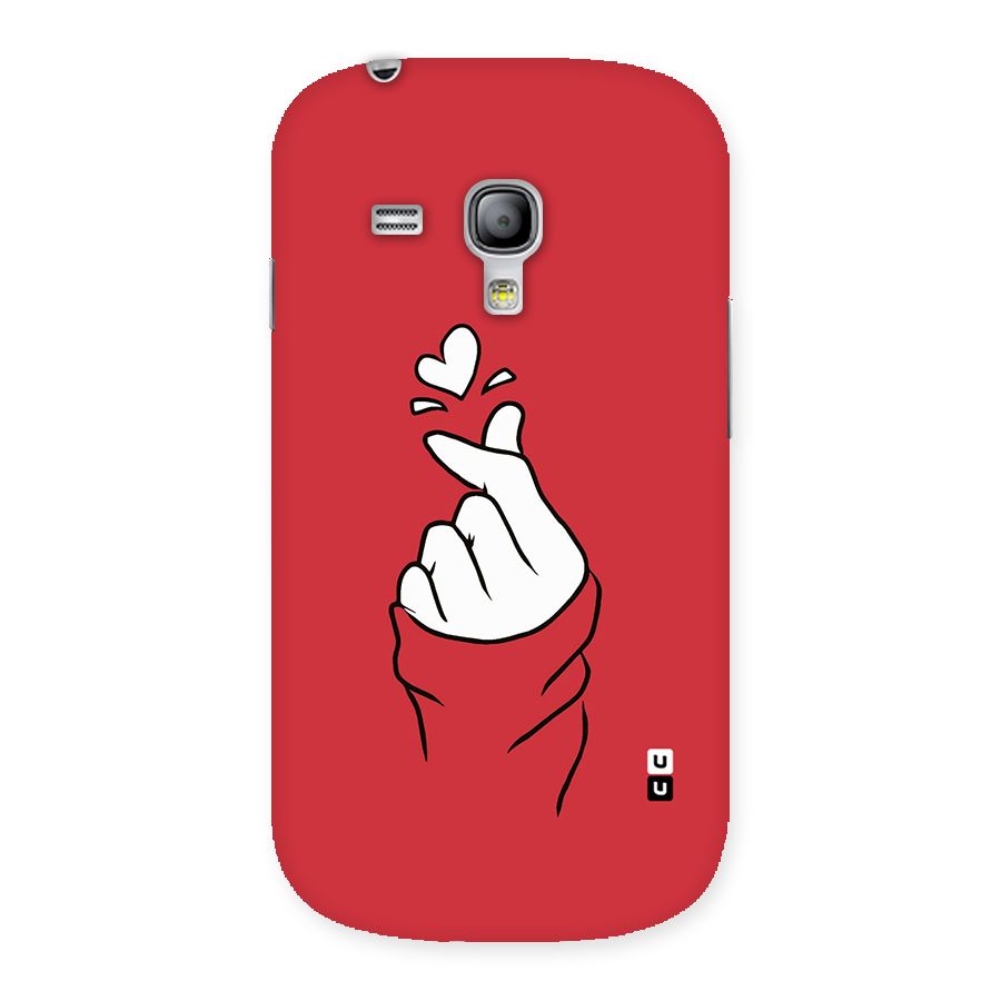 Korean Love Sign Back Case for Galaxy S3 Mini