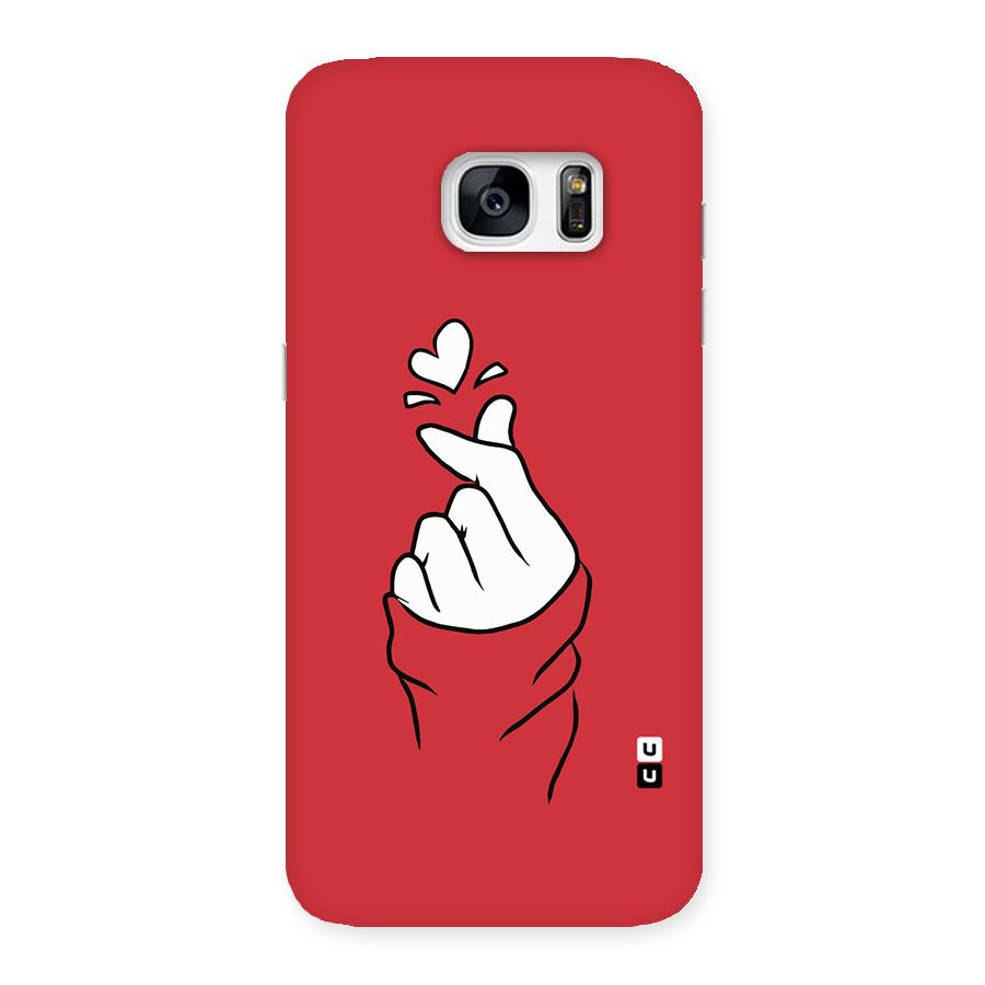 Korean Love Sign Back Case for Galaxy S7 Edge