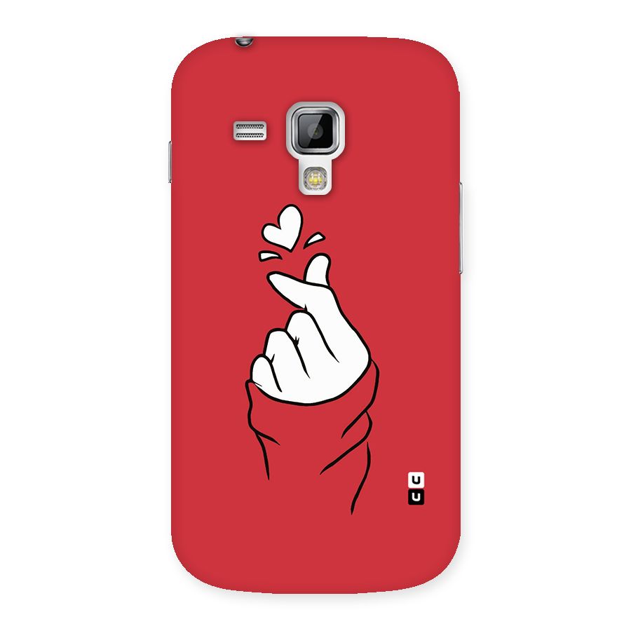Korean Love Sign Back Case for Galaxy S Duos