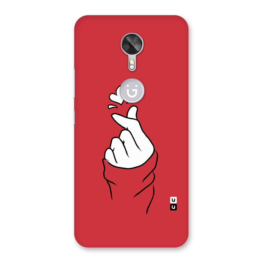 Korean Love Sign Back Case for Gionee A1