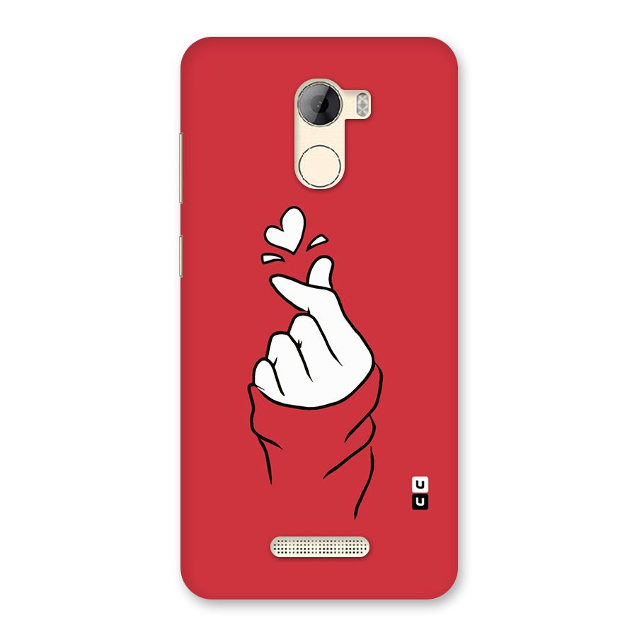 Korean Love Sign Back Case for Gionee A1 LIte