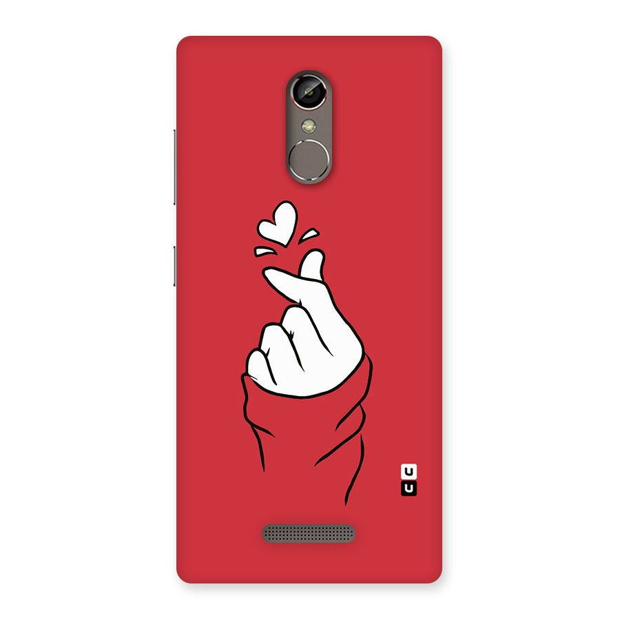 Korean Love Sign Back Case for Gionee S6s