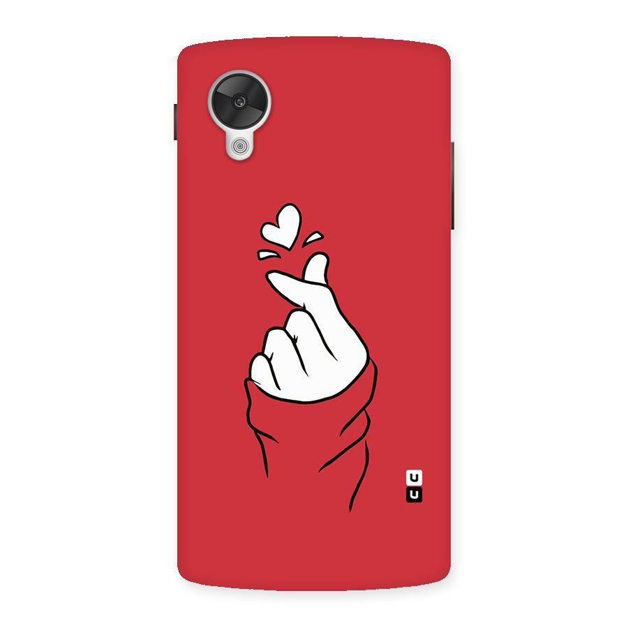 Korean Love Sign Back Case for Google Nexsus 5