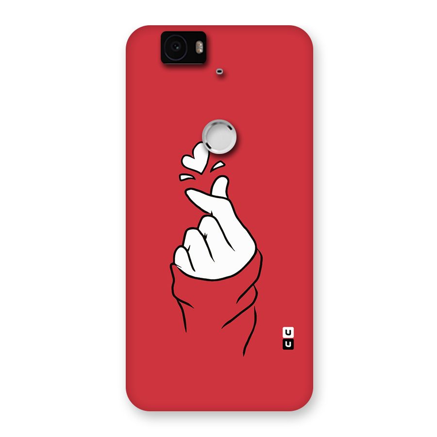 Korean Love Sign Back Case for Google Nexus-6P