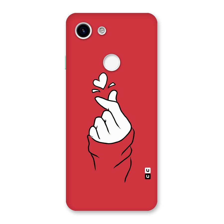 Korean Love Sign Back Case for Google Pixel 3
