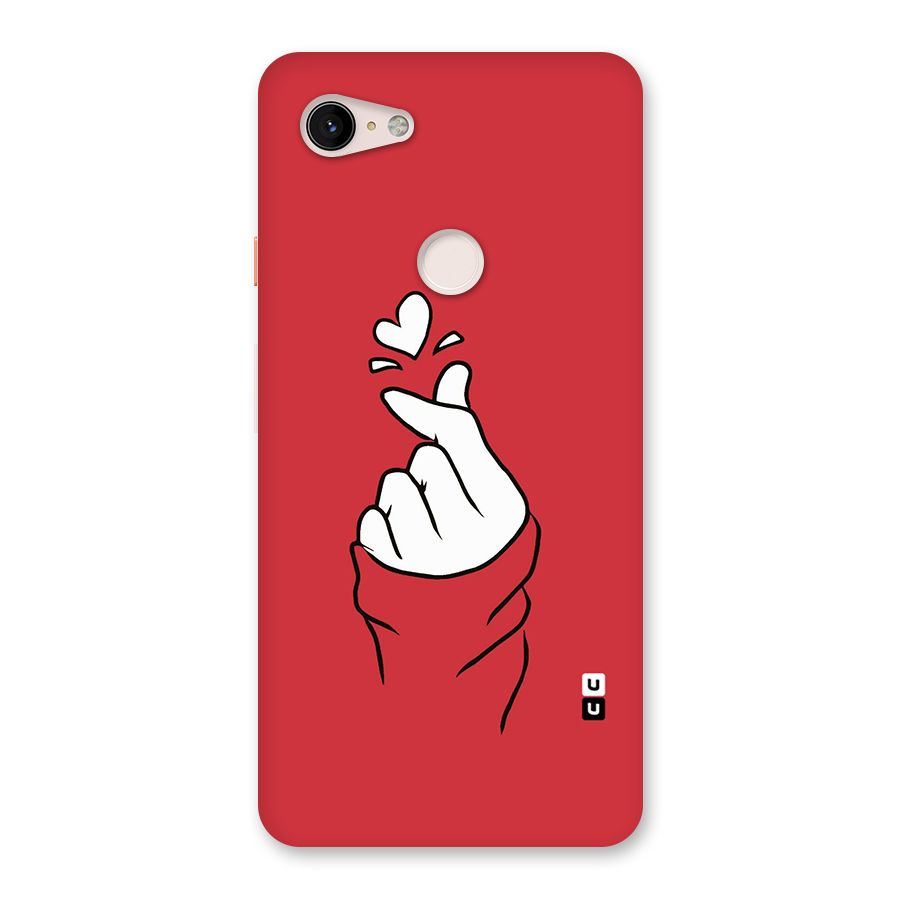 Korean Love Sign Back Case for Google Pixel 3 XL