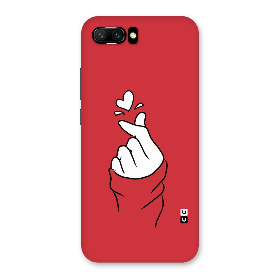 Korean Love Sign Back Case for Honor 10