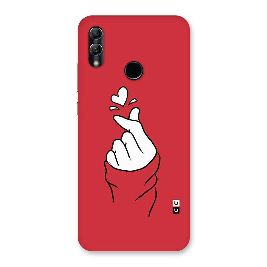 Korean Love Sign Back Case for Honor 10 Lite