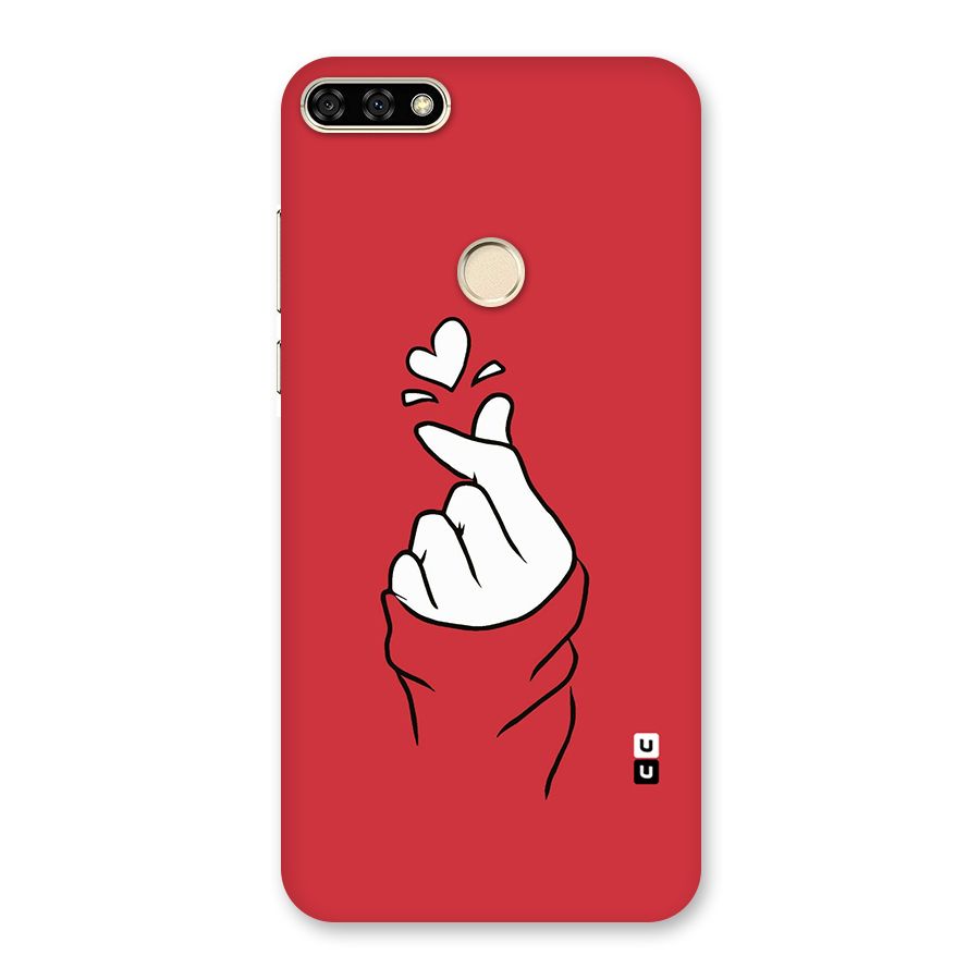 Korean Love Sign Back Case for Honor 7A