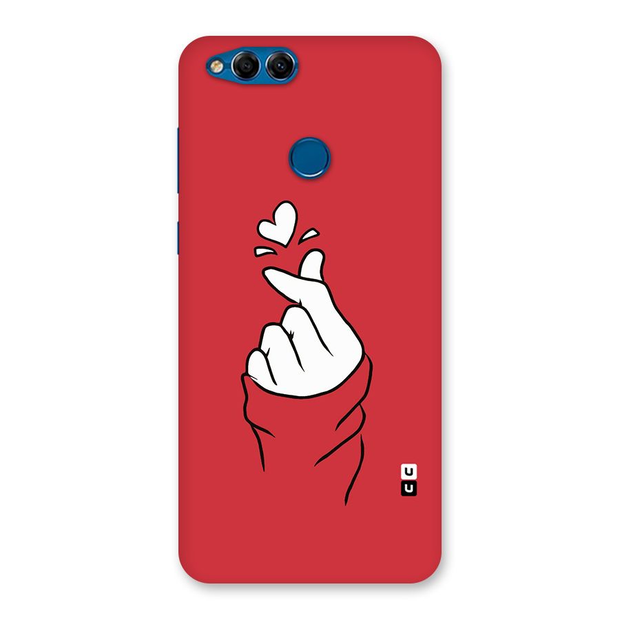 Korean Love Sign Back Case for Honor 7X
