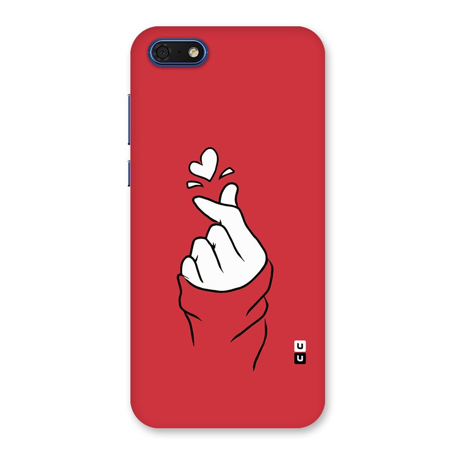 Korean Love Sign Back Case for Honor 7s