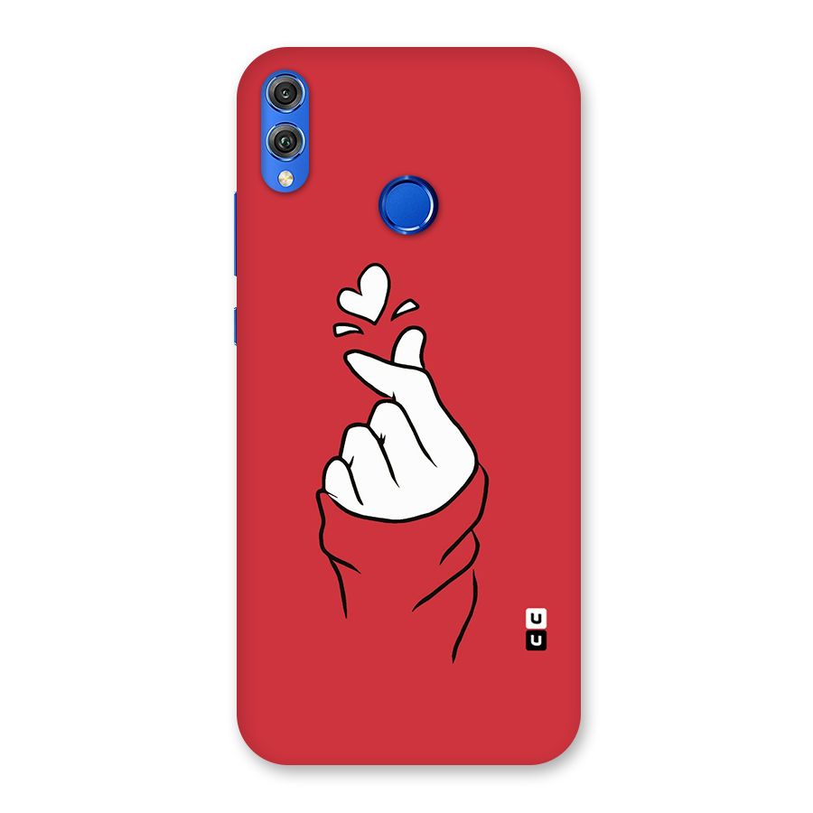 Korean Love Sign Back Case for Honor 8X