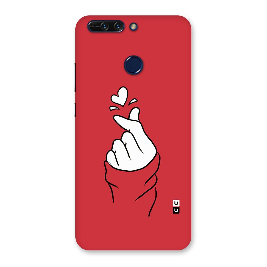 Korean Love Sign Back Case for Honor 8 Pro
