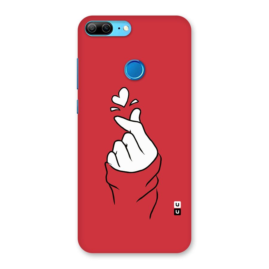Korean Love Sign Back Case for Honor 9 Lite