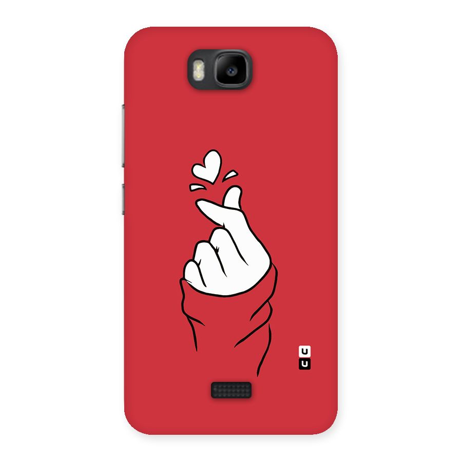 Korean Love Sign Back Case for Honor Bee