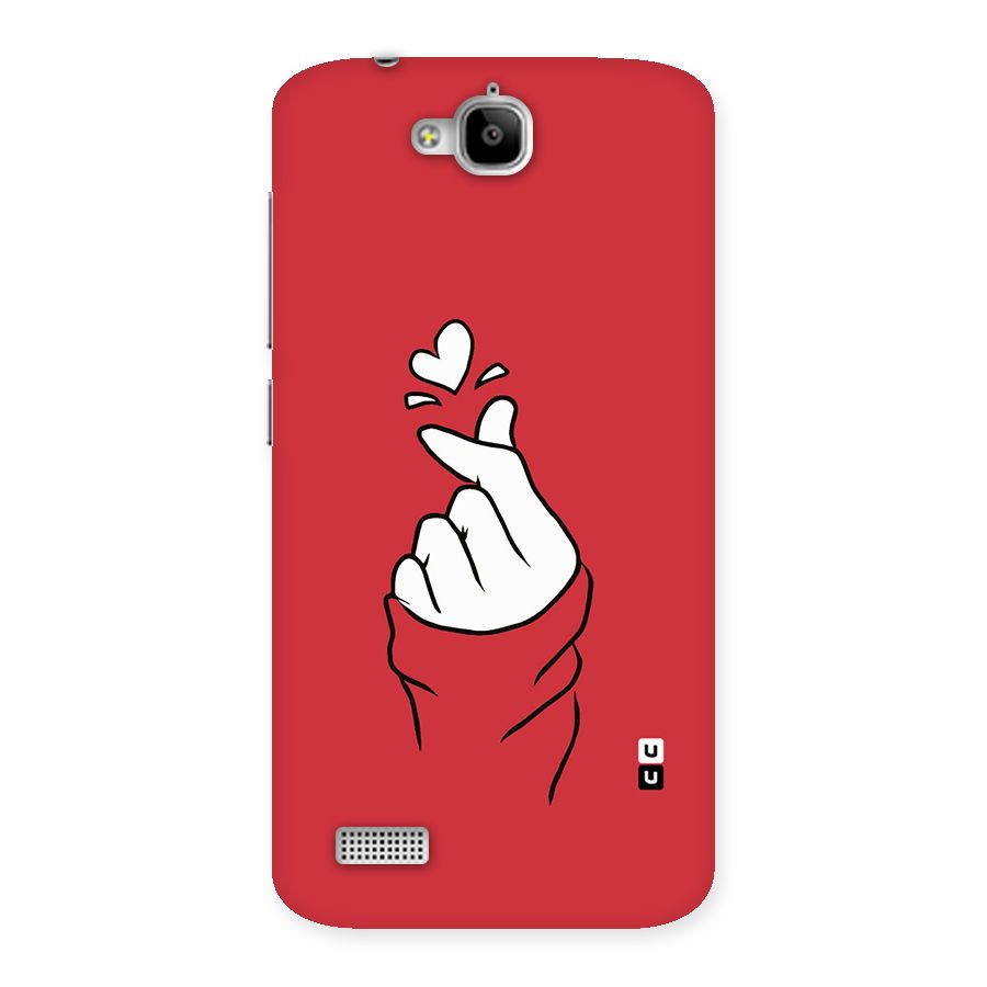 Korean Love Sign Back Case for Honor Holly