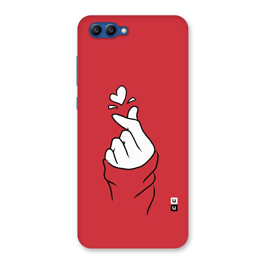 Korean Love Sign Back Case for Honor View 10