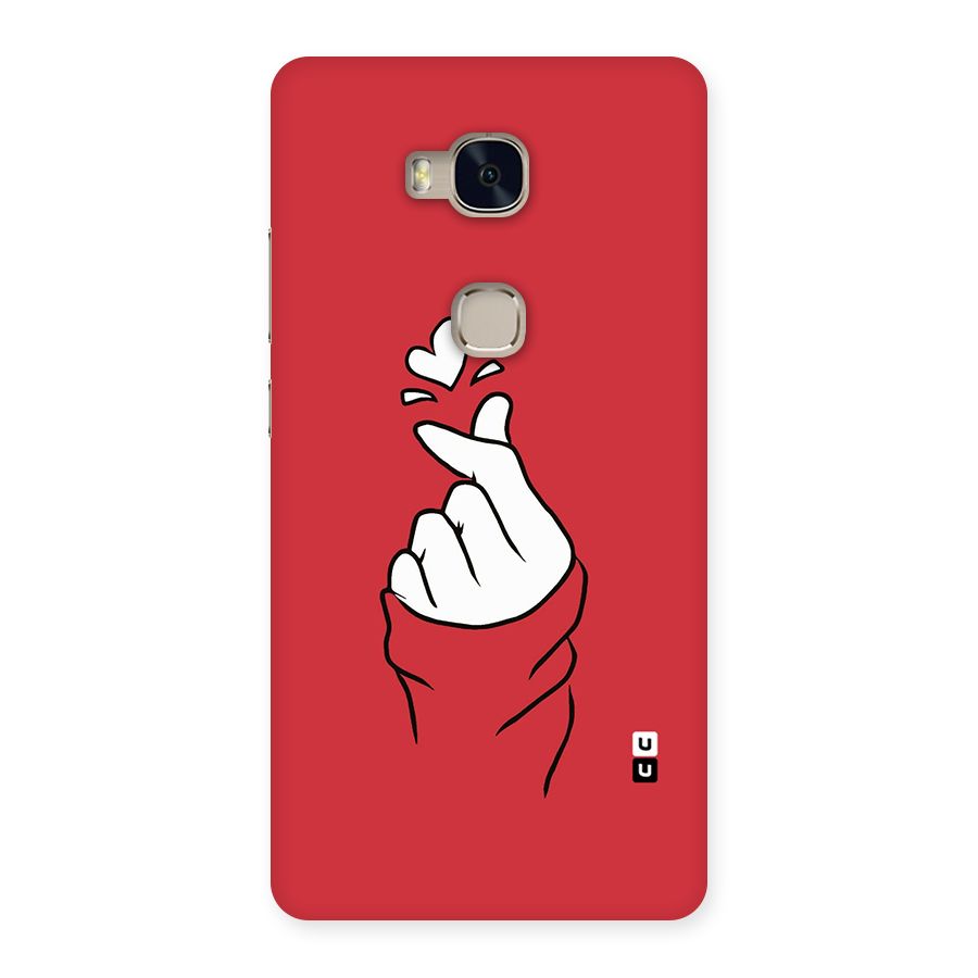Korean Love Sign Back Case for Huawei Honor 5X
