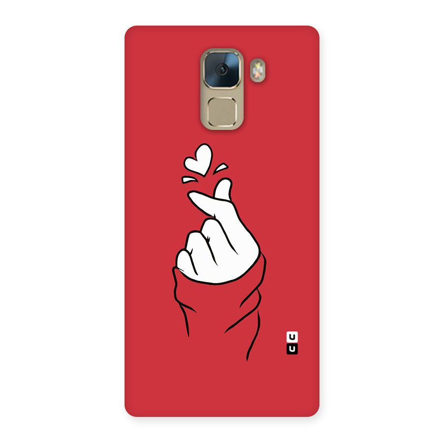 Korean Love Sign Back Case for Huawei Honor 7