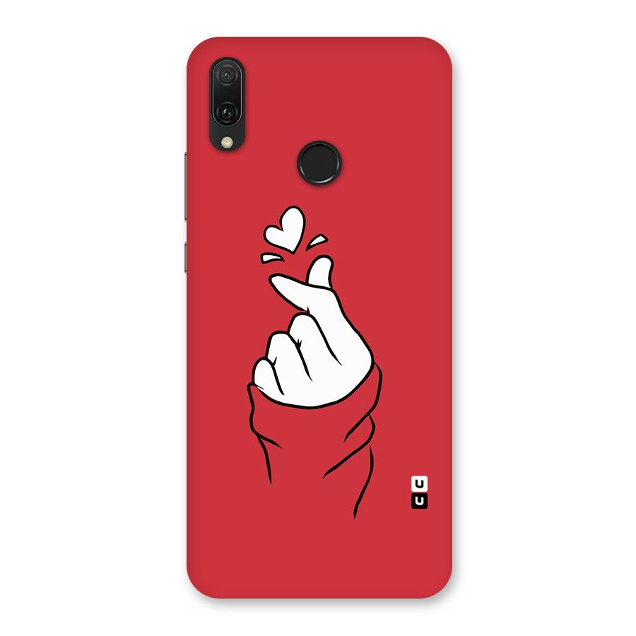 Korean Love Sign Back Case for Huawei Y9 (2019)