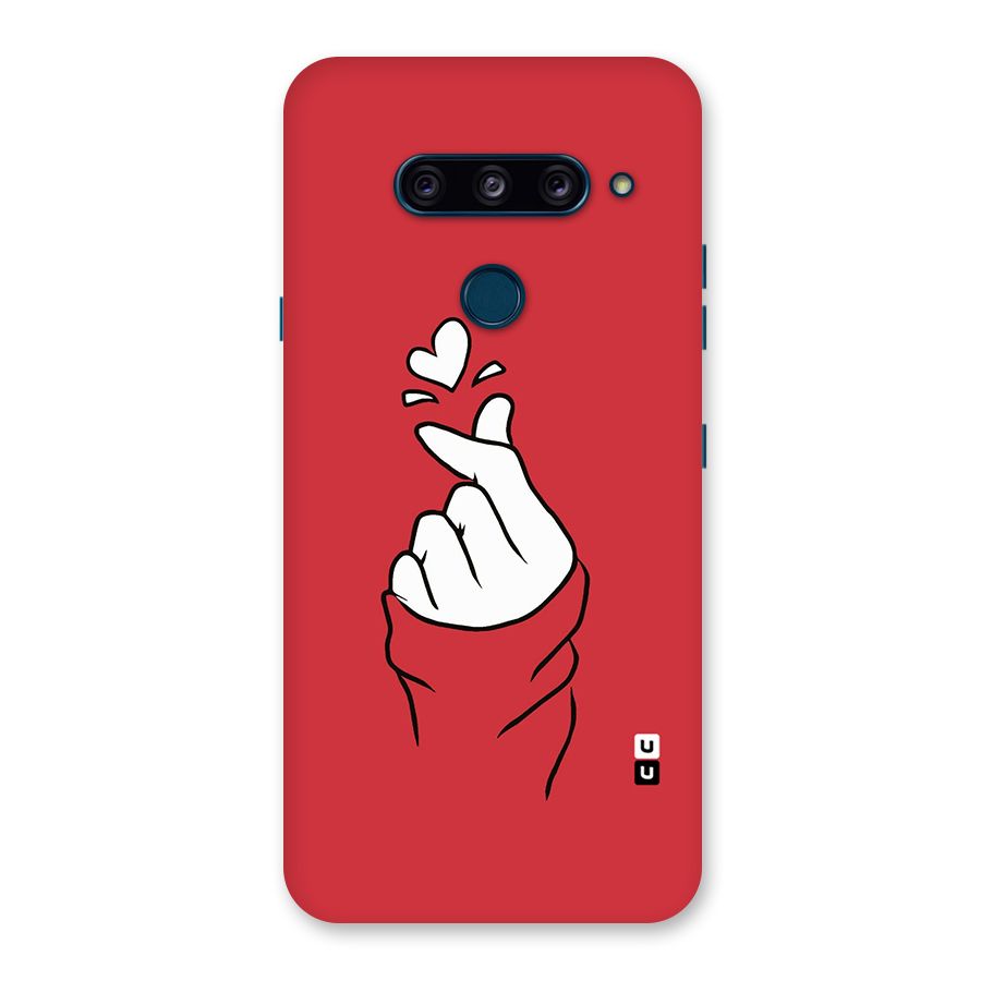 Korean Love Sign Back Case for LG  V40 ThinQ