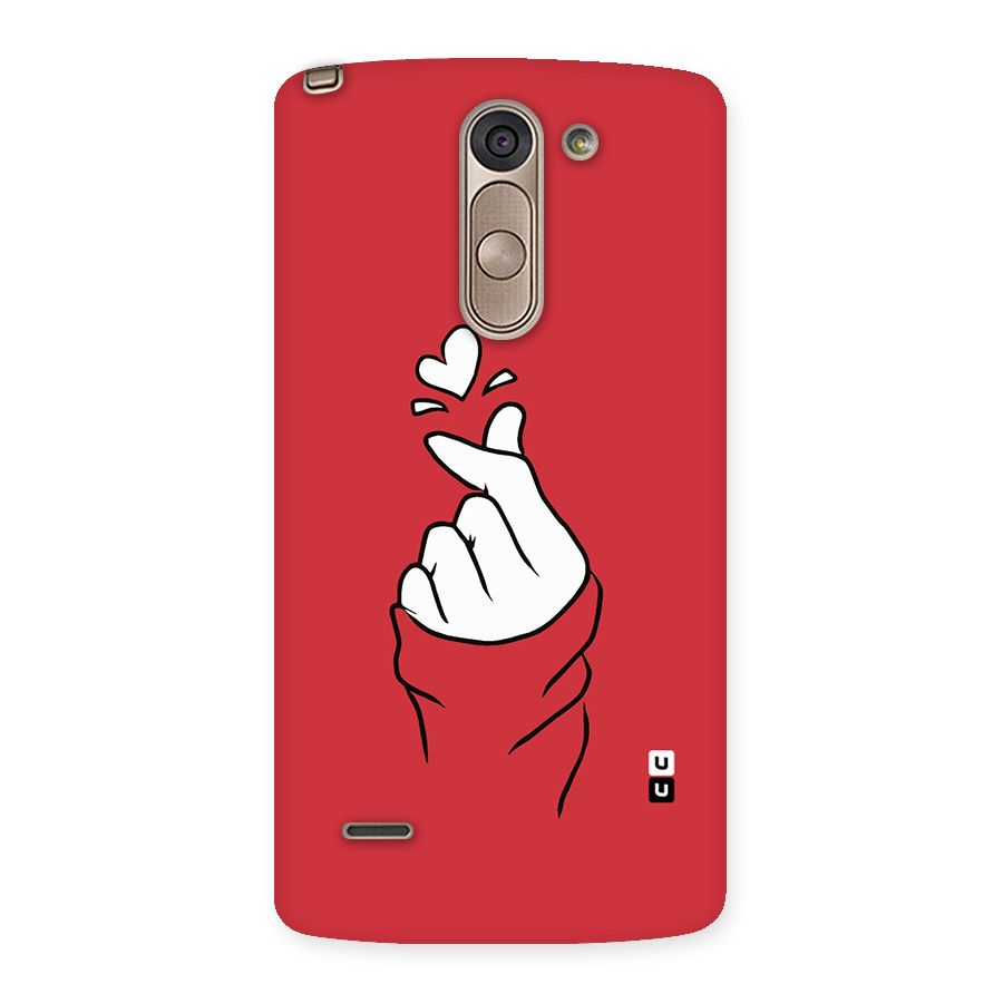Korean Love Sign Back Case for LG G3 Stylus