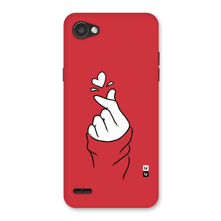 Korean Love Sign Back Case for LG Q6