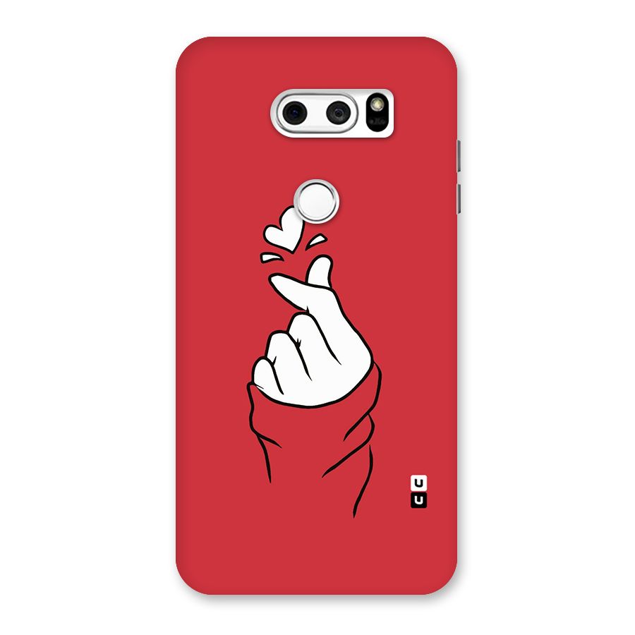 Korean Love Sign Back Case for LG V30