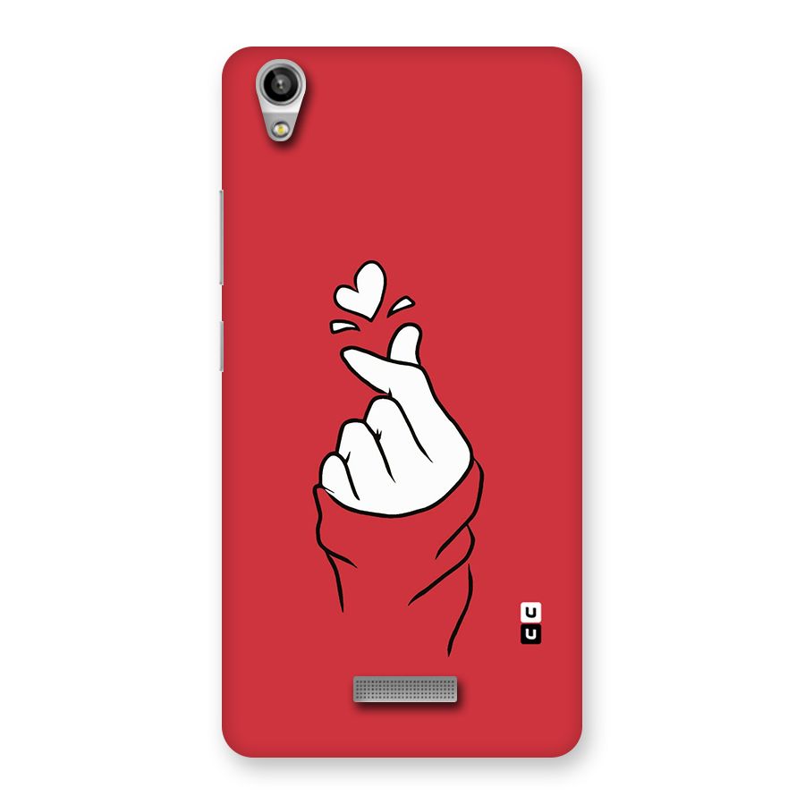 Korean Love Sign Back Case for Lava-Pixel-V1