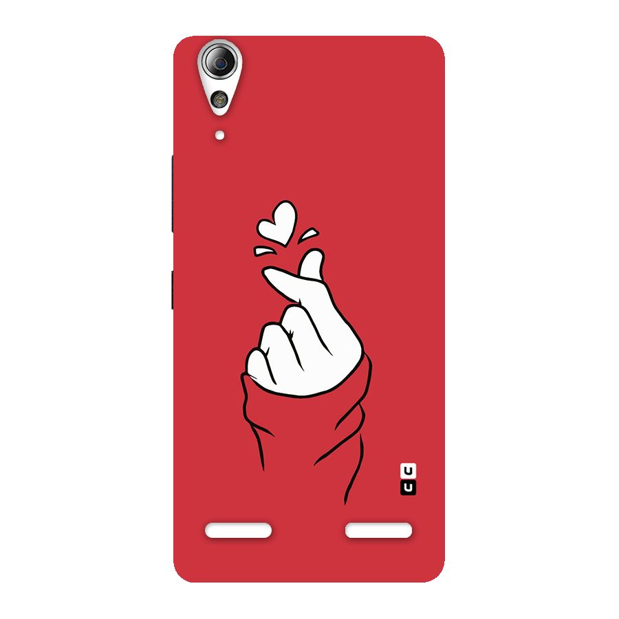 Korean Love Sign Back Case for Lenovo A6000