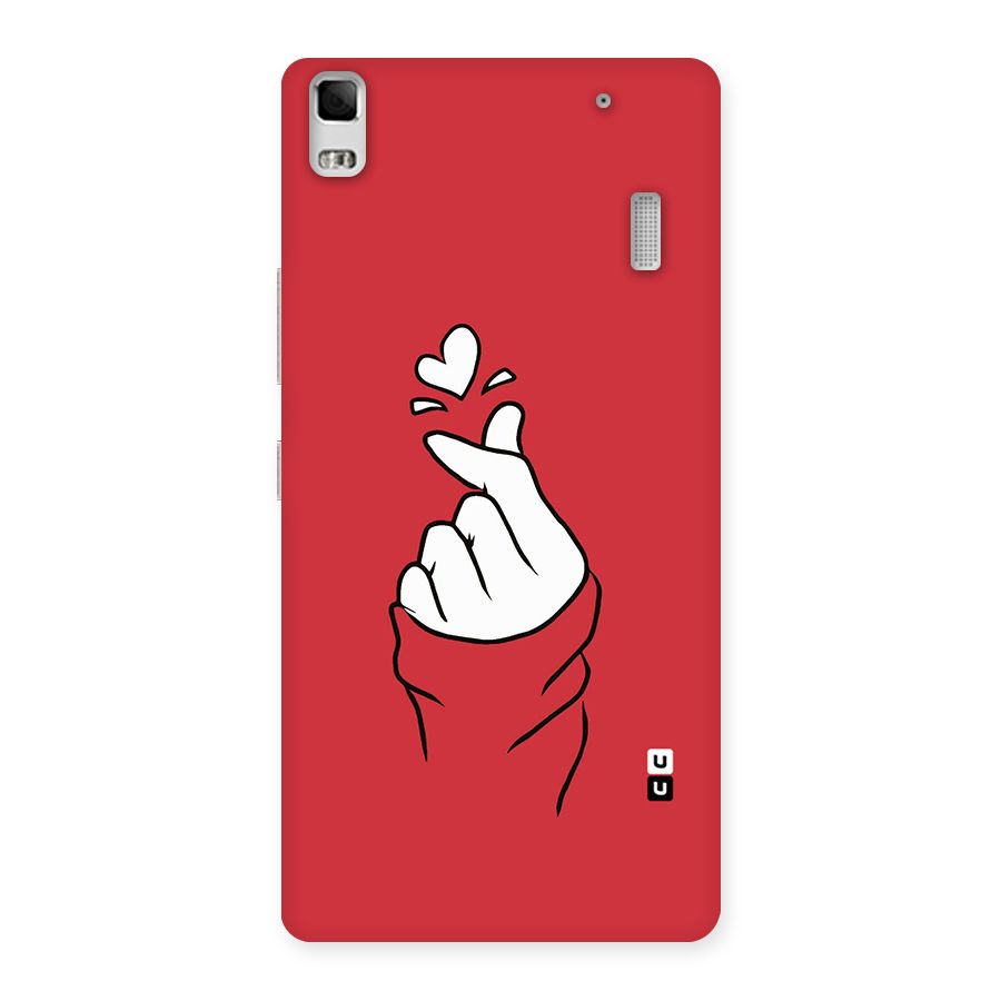 Korean Love Sign Back Case for Lenovo A7000