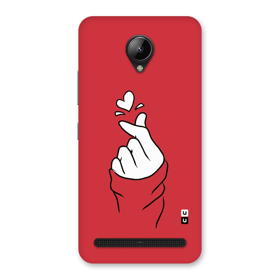 Korean Love Sign Back Case for Lenovo C2