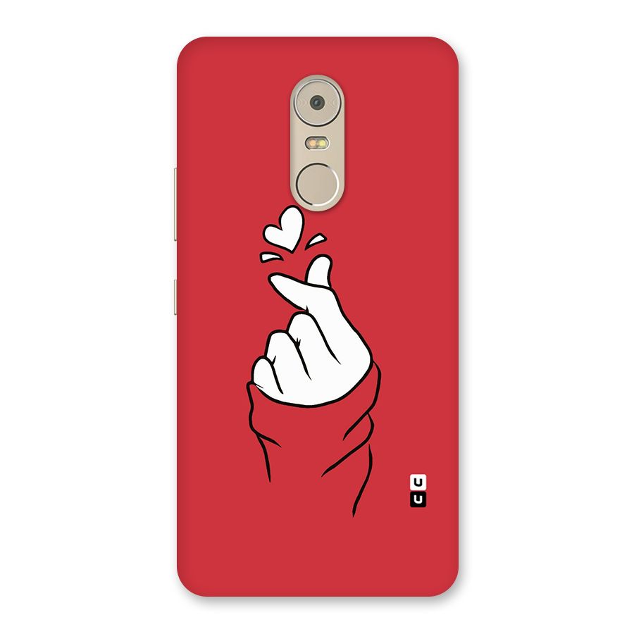 Korean Love Sign Back Case for Lenovo K6 Note
