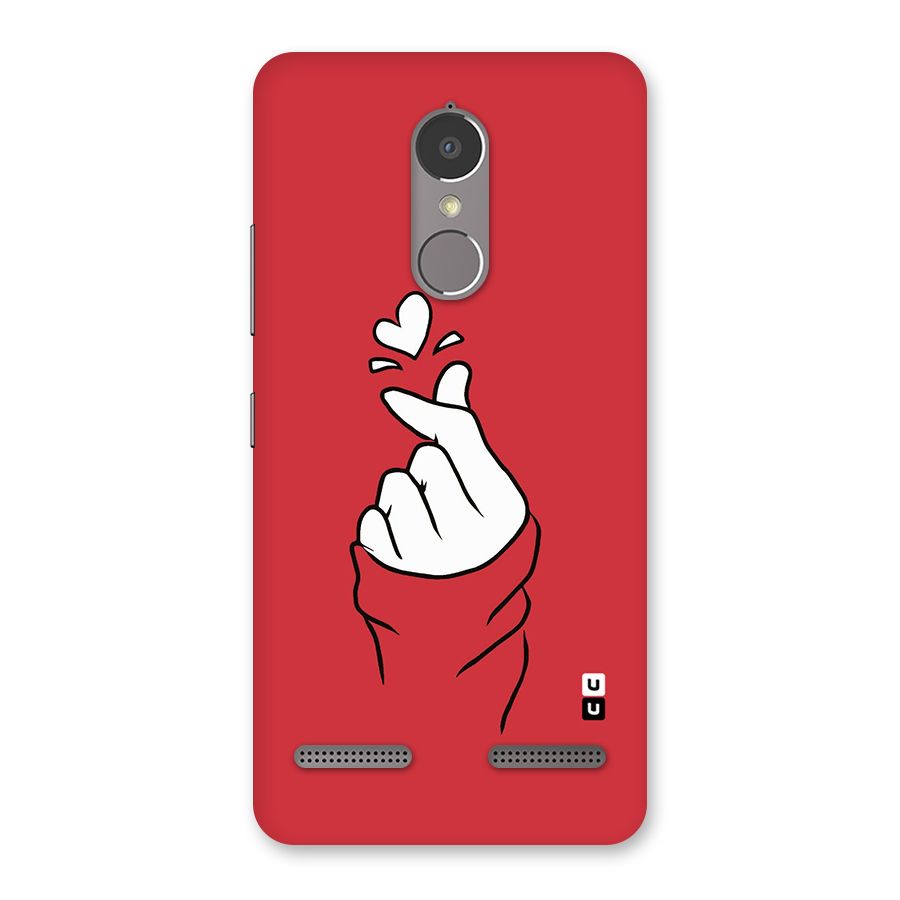 Korean Love Sign Back Case for Lenovo K6 Power
