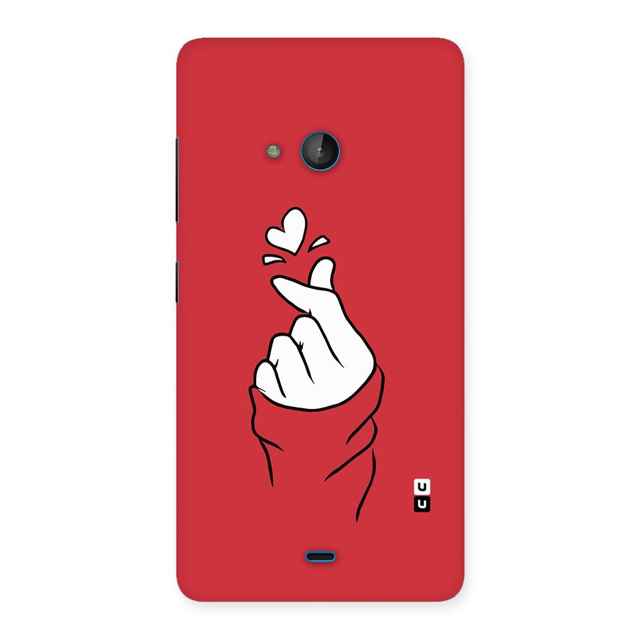 Korean Love Sign Back Case for Lumia 540