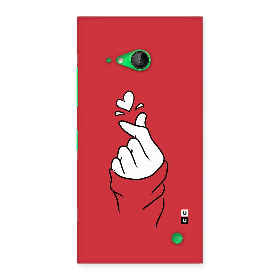 Korean Love Sign Back Case for Lumia 730