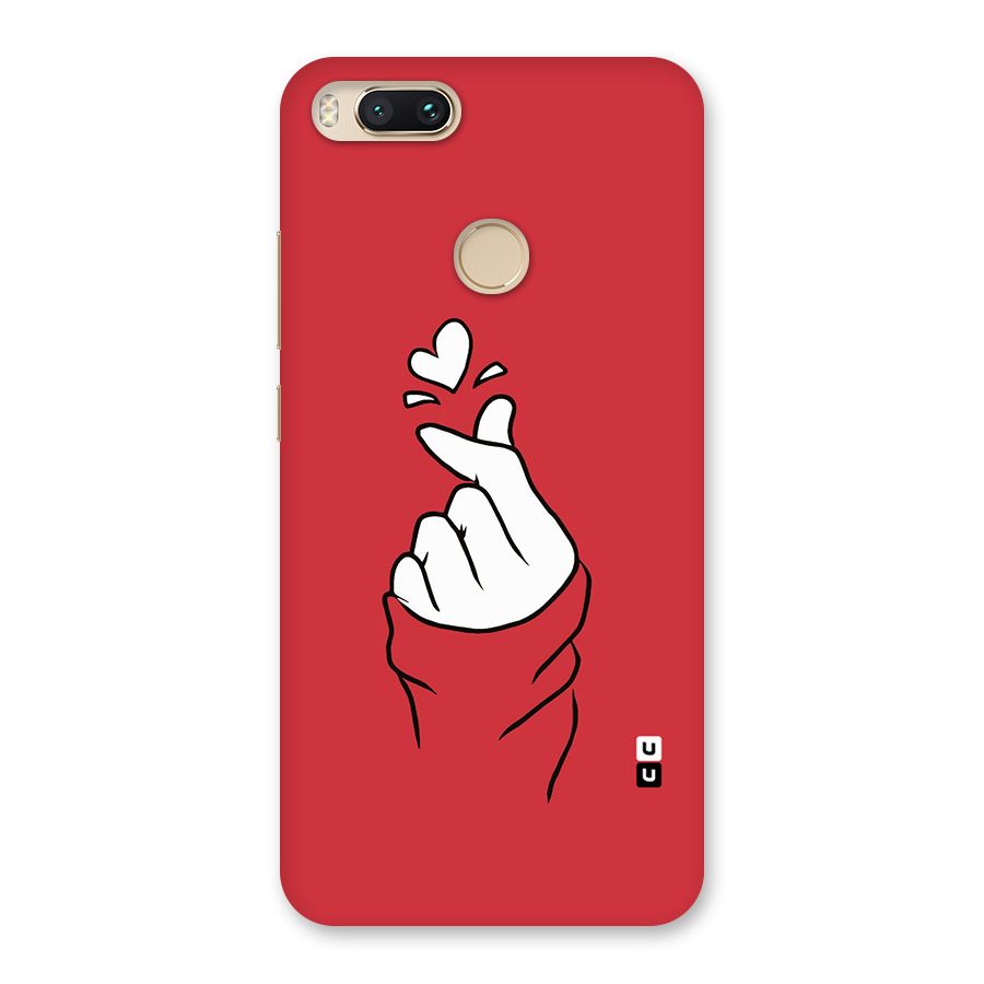 Korean Love Sign Back Case for Mi A1