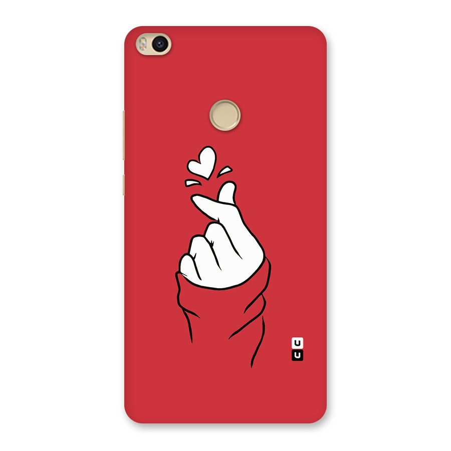 Korean Love Sign Back Case for Mi Max 2