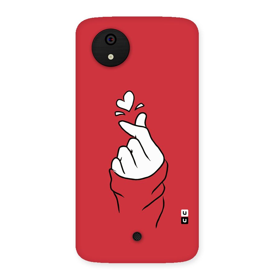 Korean Love Sign Back Case for Micromax Canvas A1