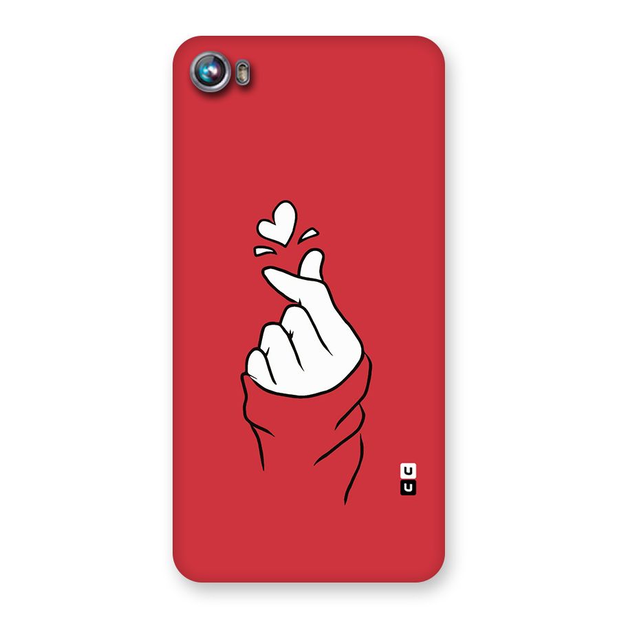 Korean Love Sign Back Case for Micromax Canvas Fire 4 A107