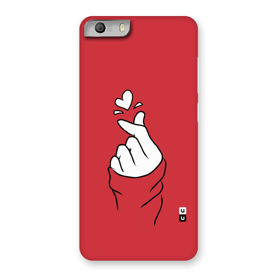 Korean Love Sign Back Case for Micromax Canvas Knight 2