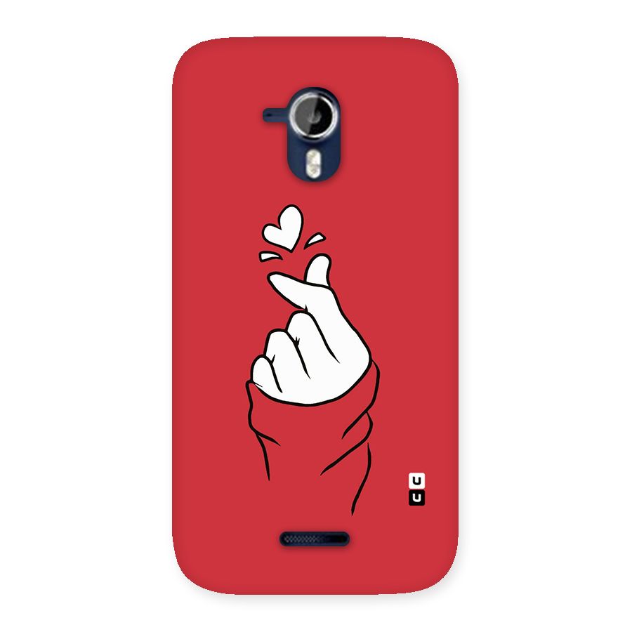 Korean Love Sign Back Case for Micromax Canvas Magnus A117