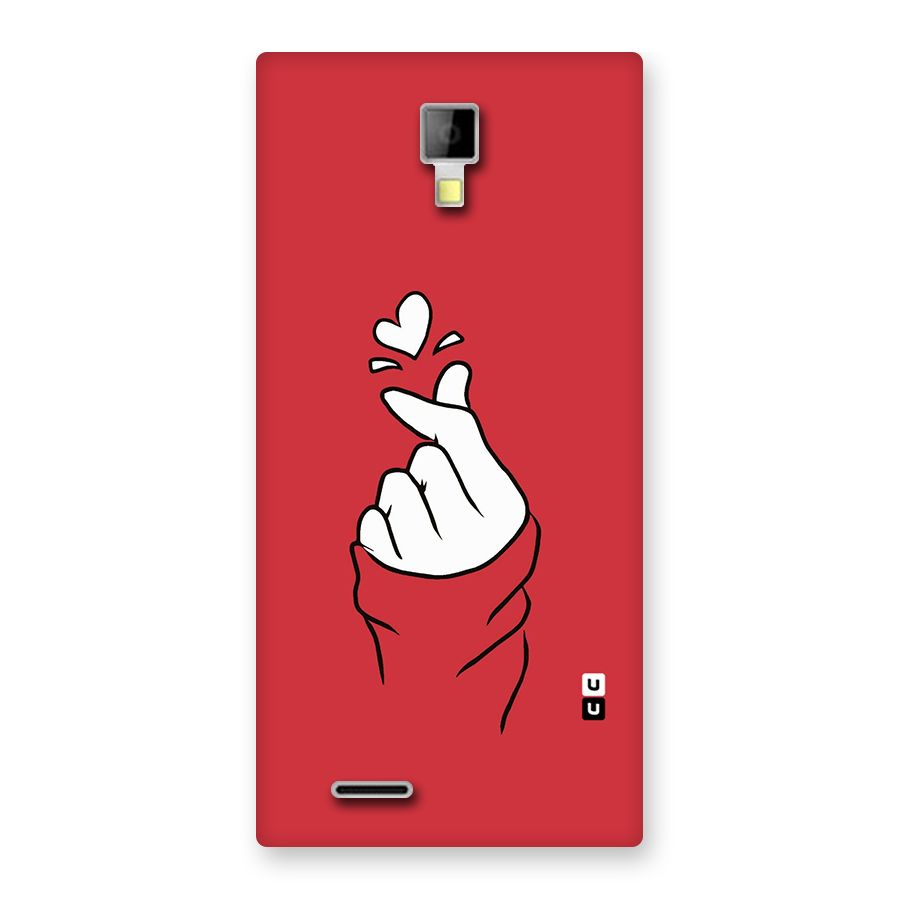 Korean Love Sign Back Case for Micromax Canvas Xpress A99