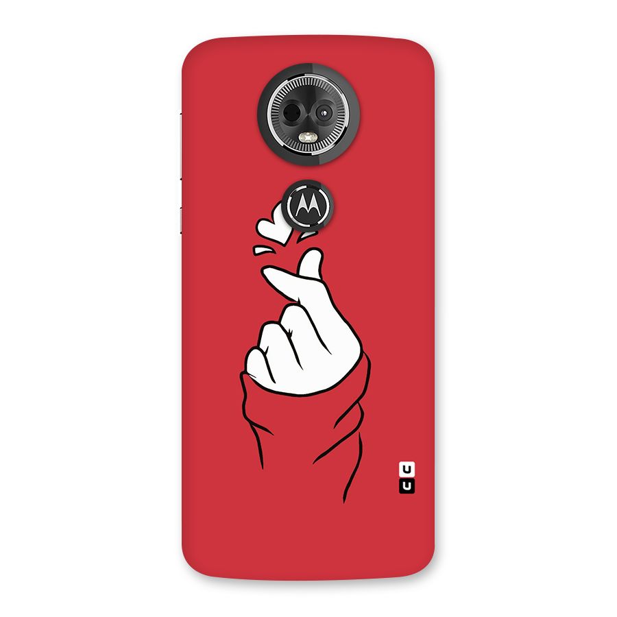 Korean Love Sign Back Case for Moto E5 Plus